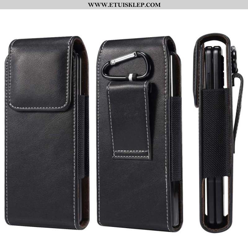 Etui Na Telefon Pokrowce do Samsung Galaxy Z Fold 4 Etui Na Pasek Ze Skóry Z Mikrofibry